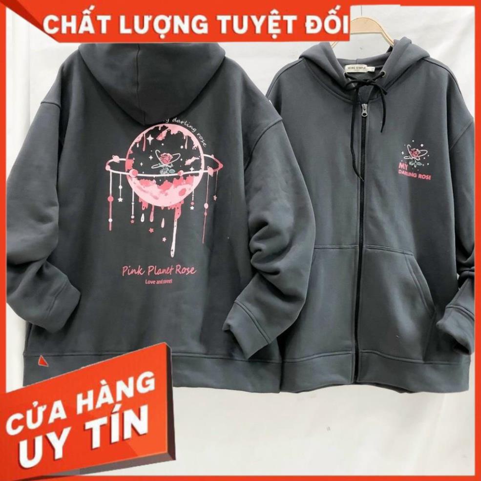 Áo khoác nỉ hoodie Unisex dây kéo form rộng màu đen trắng. Áo hoodie Nỉ Pe dày mịn, thoải mái, hình in nổi bền đẹp K102