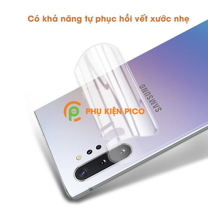 Dán lưng Samsung Galaxy Note 10 Pro full mặt lưng dẻo trong suốt PPF tự phục hồi vết xước