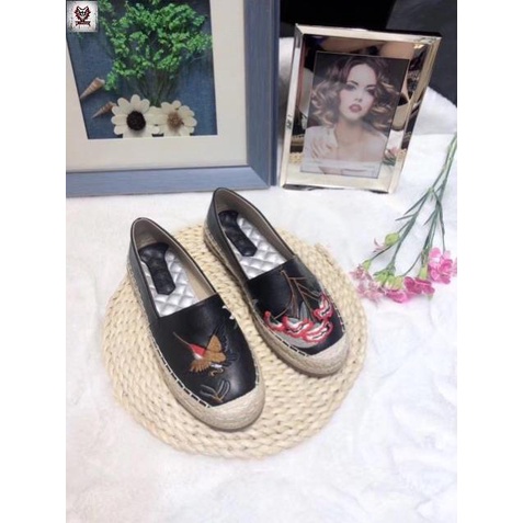 Giày slipon viền cói thêu cò fullbox SALE 20% ' ) ྇ ! ' L ' nhất