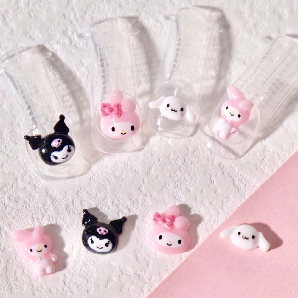 [Hàng mới về] Hạt phụ kiện trang trí móng tay nhiều họa tiết hoạt hình 3d dễ thương
