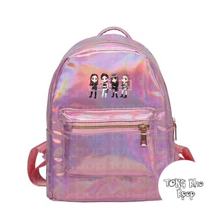 Balo hologram in hình black/pink kill this love idol kpop chibi thời trang xinh xắn độc đáo đi học cặp sách