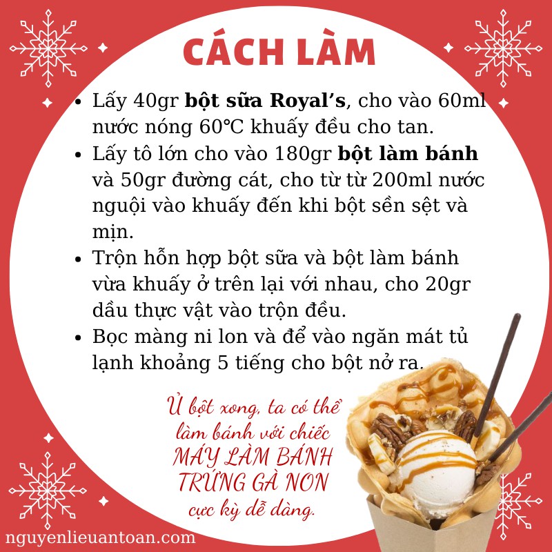 Bột Làm Bánh Hong Kong Trứng Gà Non 1kg