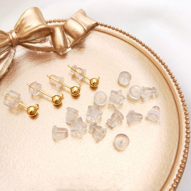 Bộ 500 Nút Bịt Tai Chống Trượt Bằng Silicon Trong Suốt