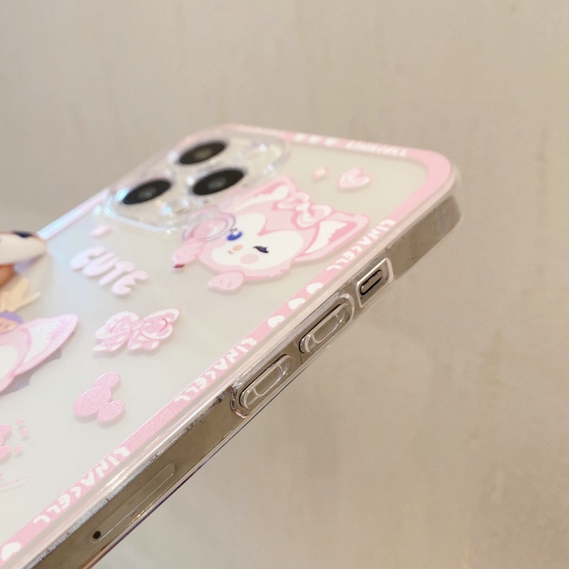 Oppo A15 A15S A16 A74 A95 A54 A53 A33 A52 A72 A92 A31 A9 A5 2020 Reno 7 6 5 4 Z F 5F 4F 2Z 2F 4G 5G F11 F9 Realme C15 8 U1 2 Pro Cute Clear Cartoon Lina Bell Shockproof Soft Phone Case HLJ 07
