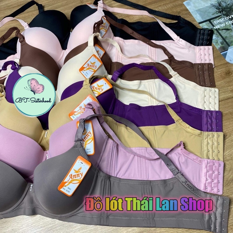 Áo ngực ANNY 8802 Thái Lan dành cho vòng 1 to, cúp D, trơn không mút chống xệ, có gọng cao cấp, LOT STORE