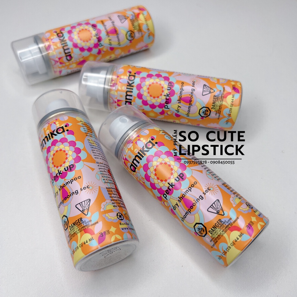 Dầu gội khô Amika Perk Up Dry Shampoo 33ml &amp; Perk Up Plus Extended Clean 28ml