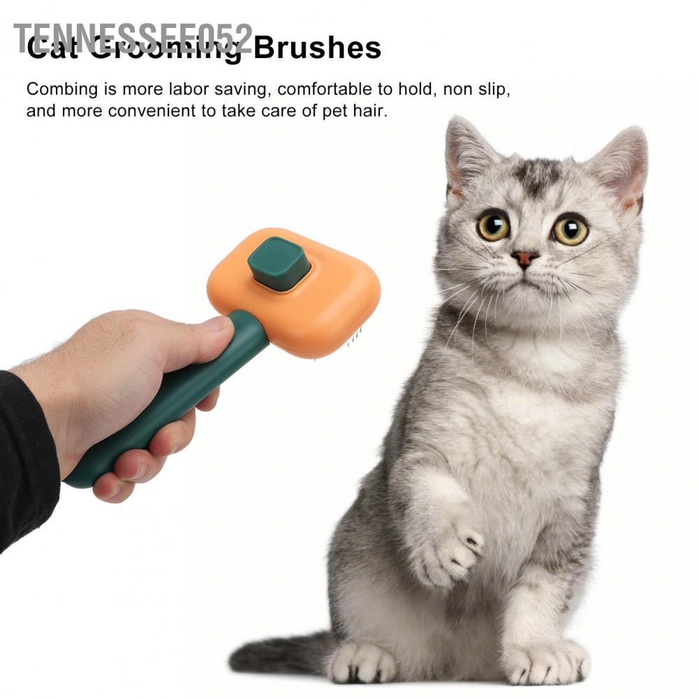 Hàng Sẵn Lược chải lông chó mèo có nút bấm Đa chức năng Tự làm sạch Slicker【Tennessee052】