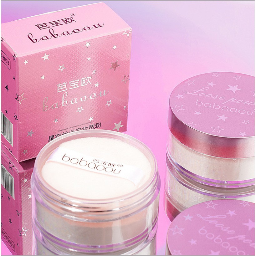 Bột Phấn Phủ Hồng Lấp Lánh BABAOOU B3003 Siêu Cấp Sang Chảnh Cao Cấp Hàng Nội Địa Quảng Châu