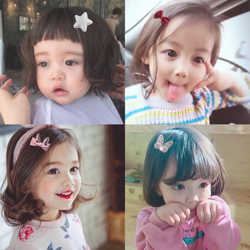 Hộp tóc 18 chi tiết cho bé gái, kẹp, cột, thắt đủ kiểu