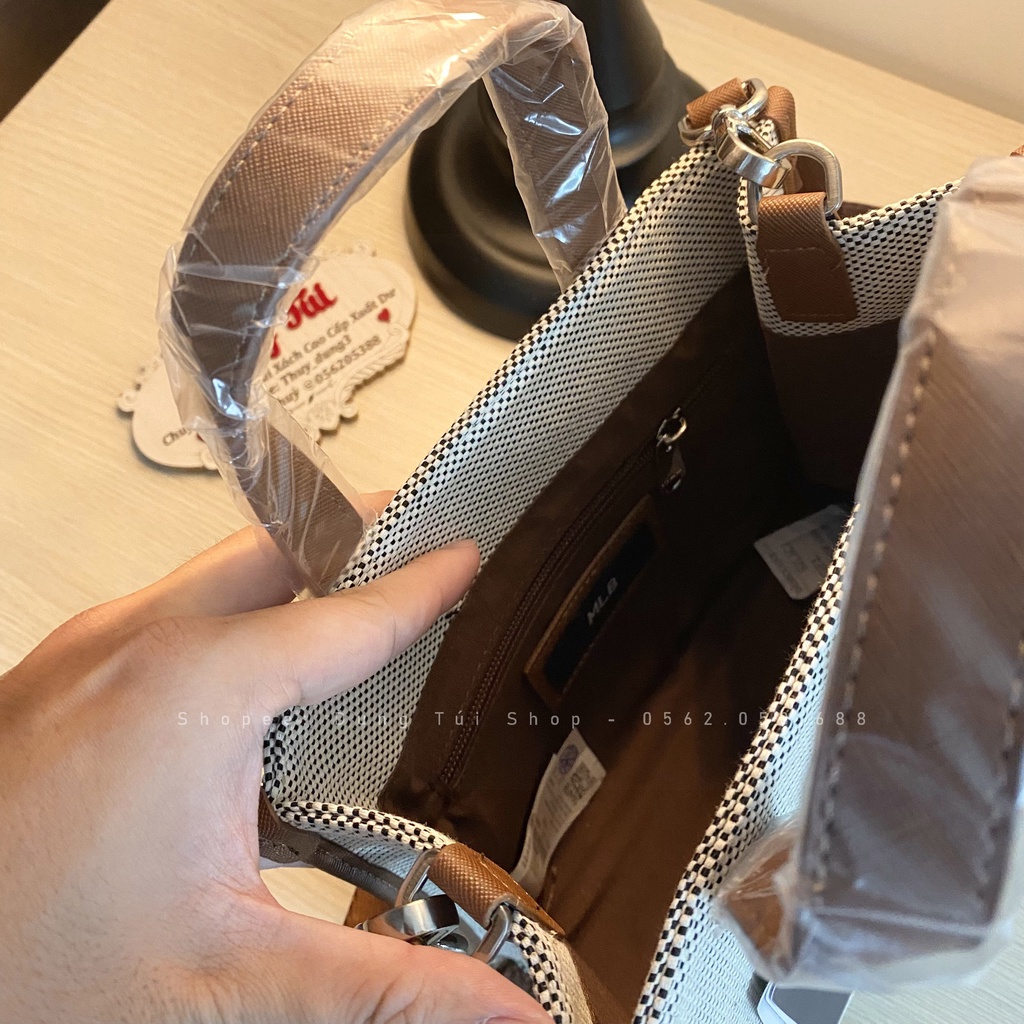 Túi NY quai xách nữ+dây đeo chéo size 23 chất vải dày dặn ngăn rộng