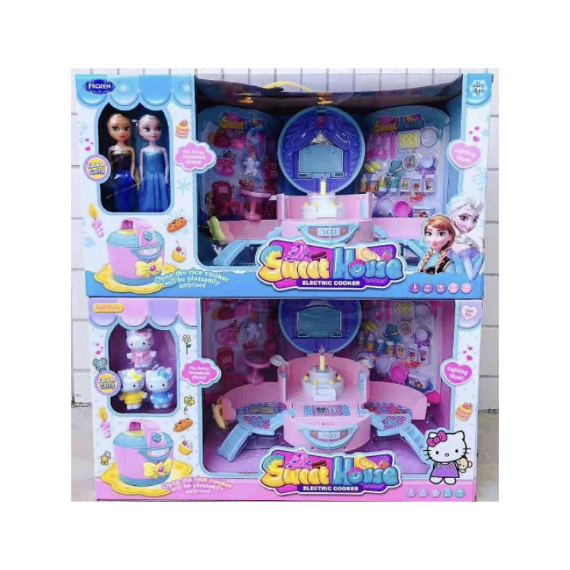 Bộ Bánh Kem &amp; Nồi Cơm Điện 2in1 Hello Kitty 1368-137 Elsa 1368-138