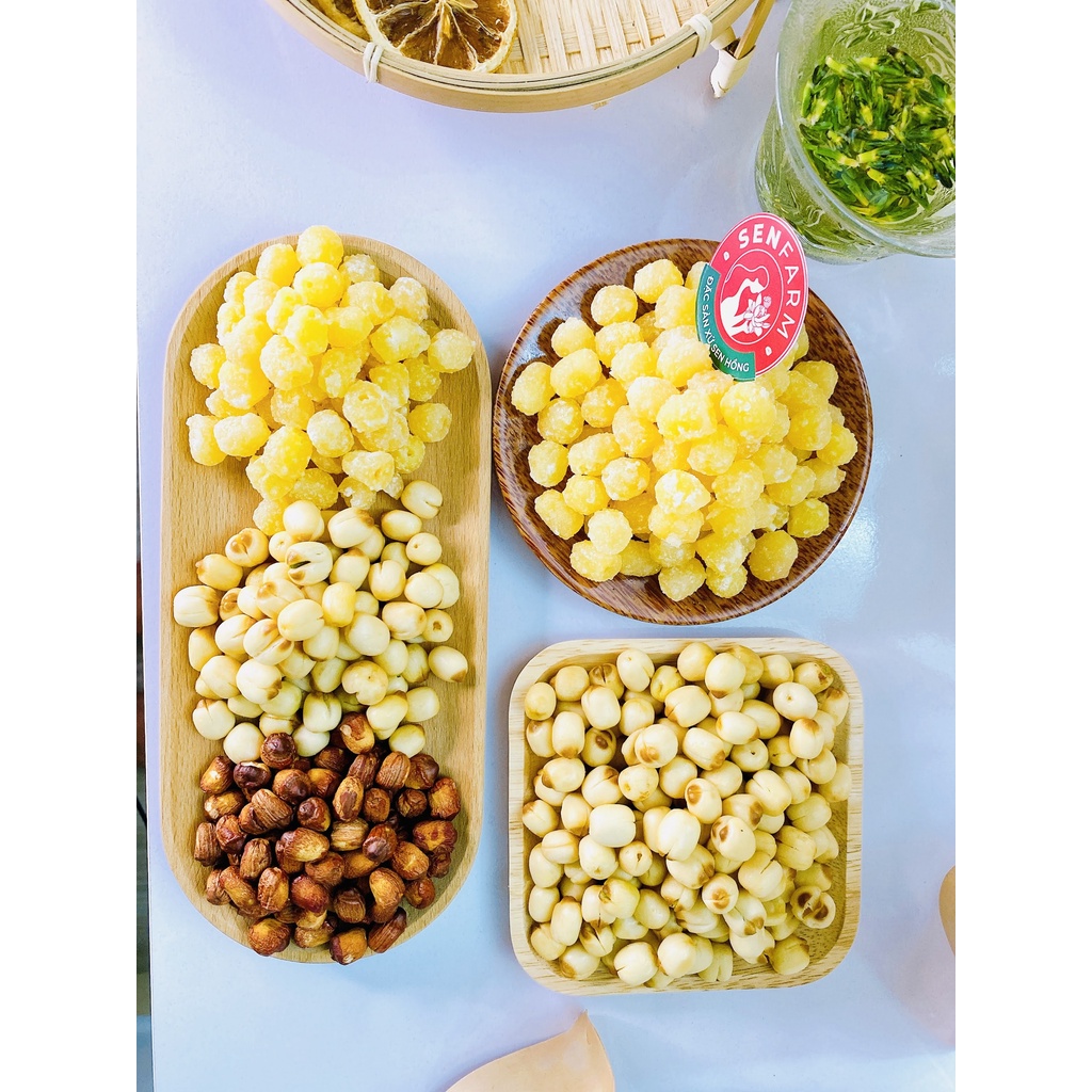 Mứt hạt sen thượng hạng ít đường senfarm bịch 500g