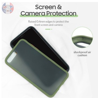 Ốp lưng iPhone 7 Plus/ 8 Plus viền dẻo màu, lưng nhám chống vân tay