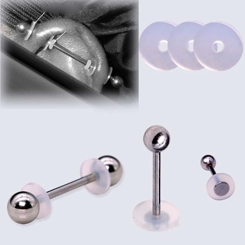 Khuyên Xỏ Tai silicon Chống Ngứa Không Cần Kéo
