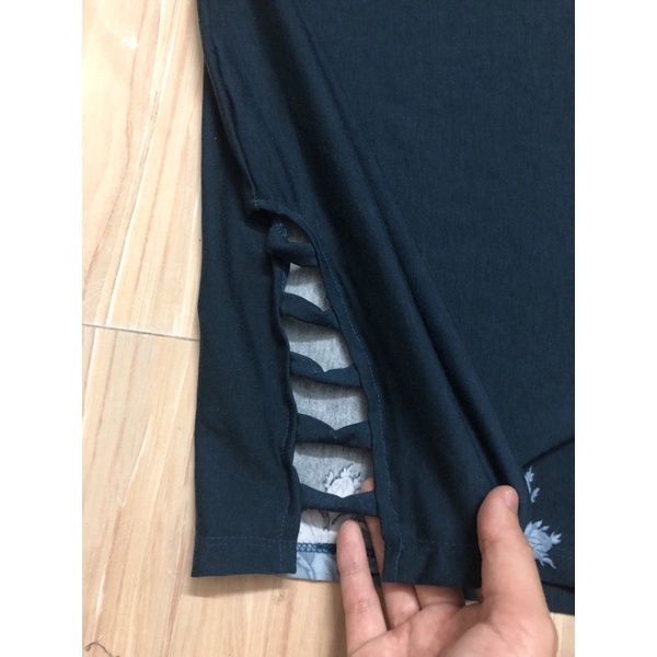 Đầm thun cổ V body lên chuyền mềm mát