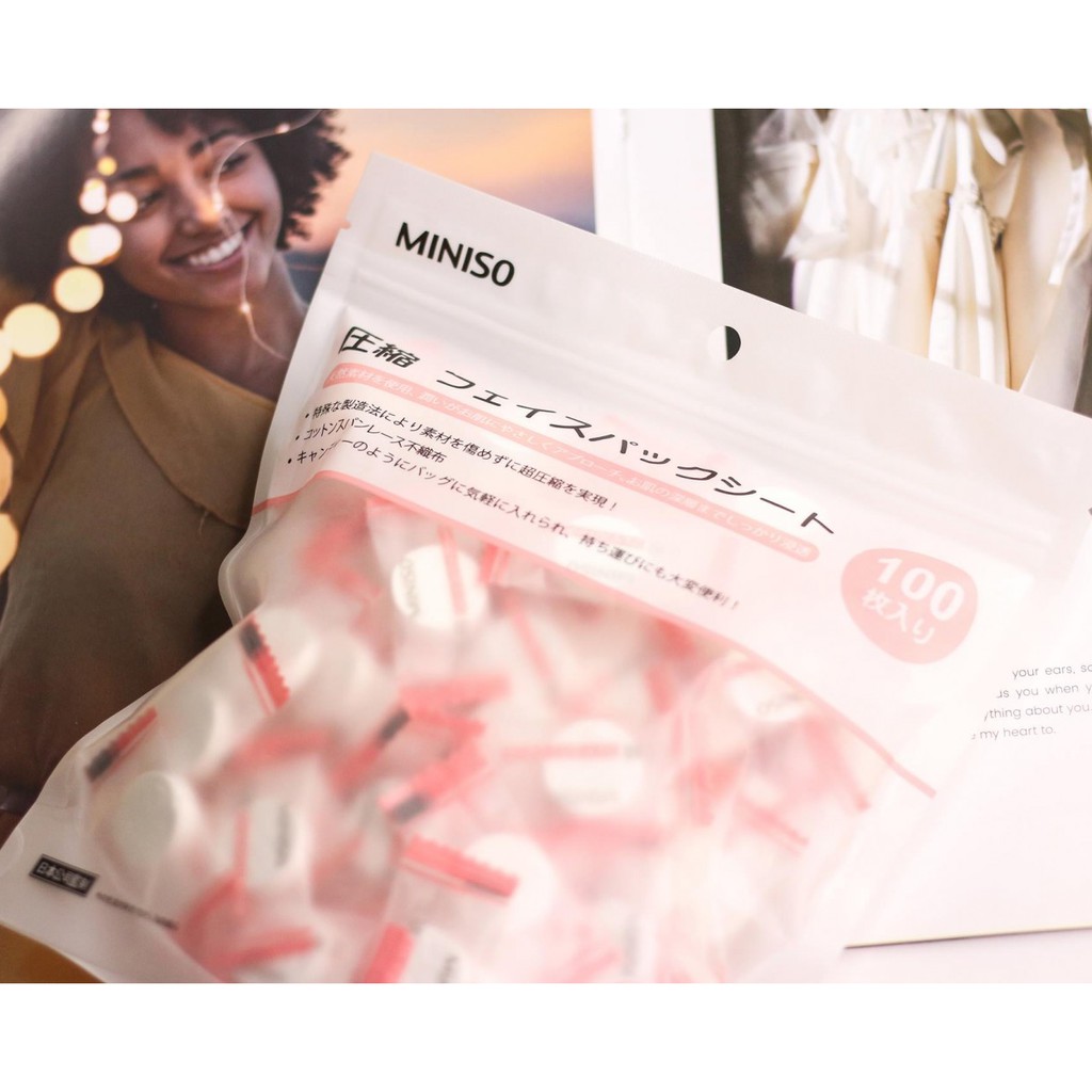 Một Gói Mặt Nạ Nén Miniso Chính Hãng Nhật Bản | Thế Giới Skin Care