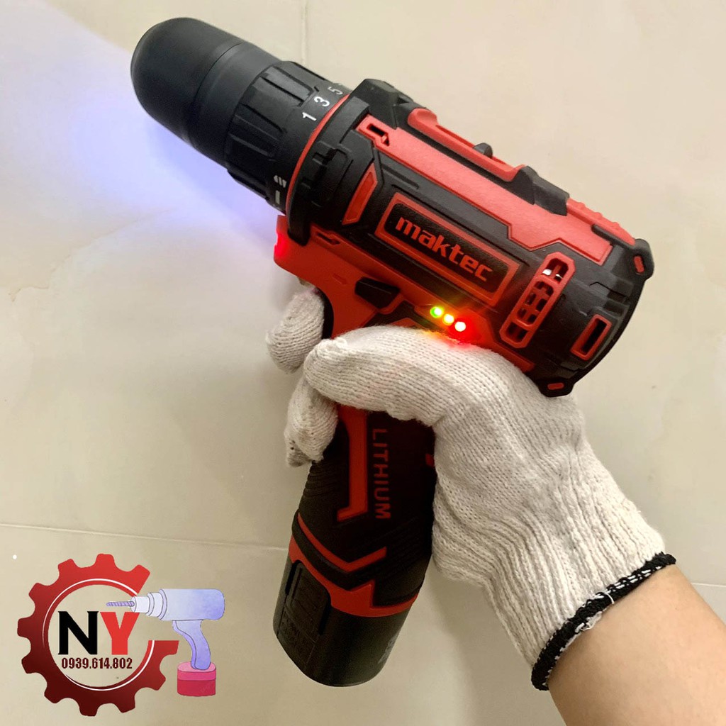 MÁY KHOAN PIN MAKTEC 12V VẶN VÍT BẮN TÔN CẦM TAY