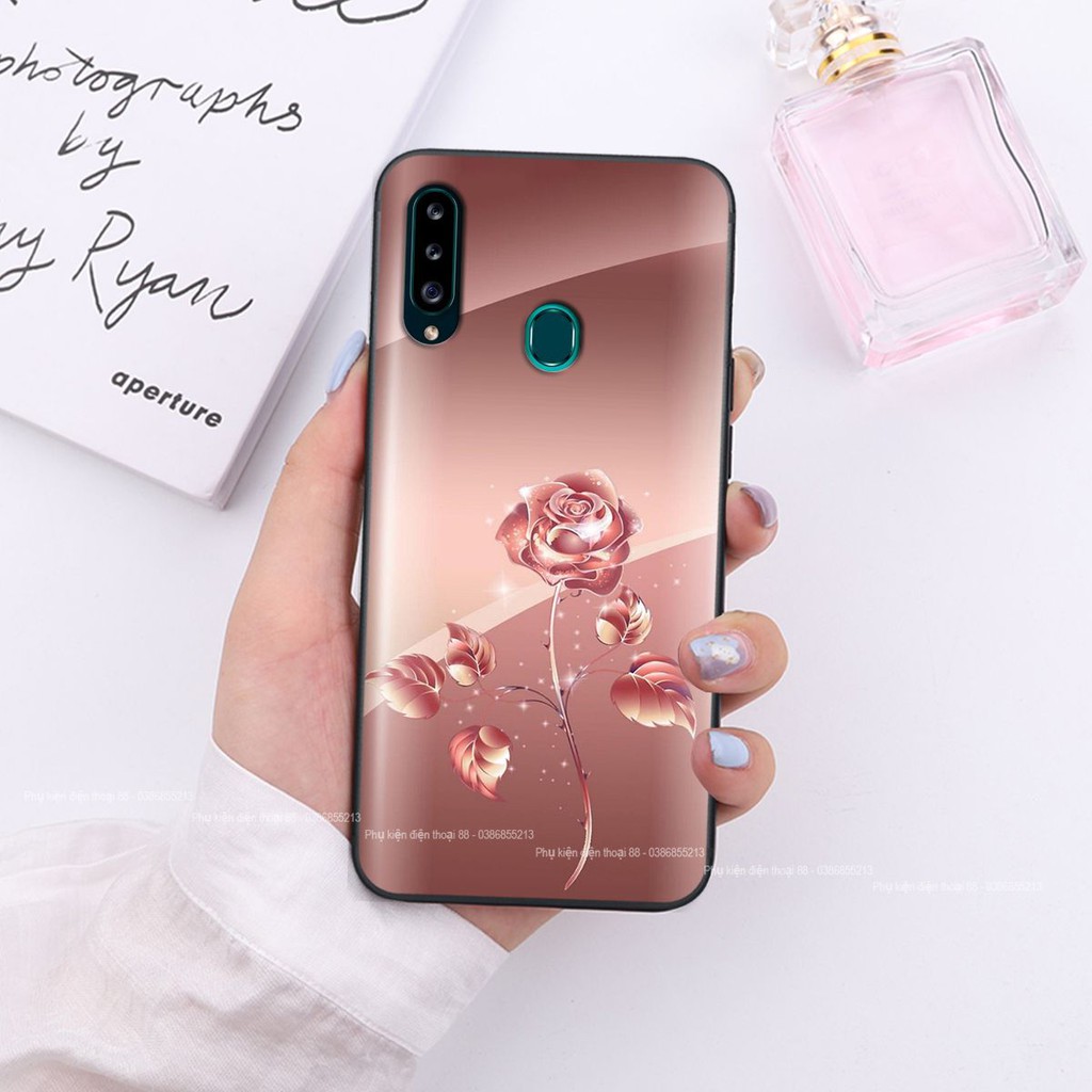 Ốp lưng Samsung A20S hình hình hoa, thiên nga, đẹp thời trang - CAO CẤP - SANG TRỌNG