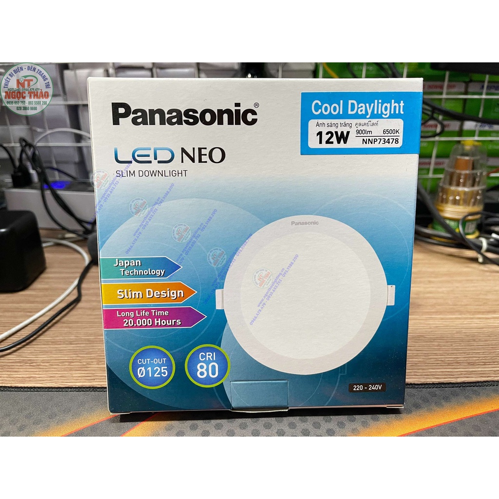 Đèn LED Âm Trần Panasonic 12W NNP73478 - Made in INDONESIA