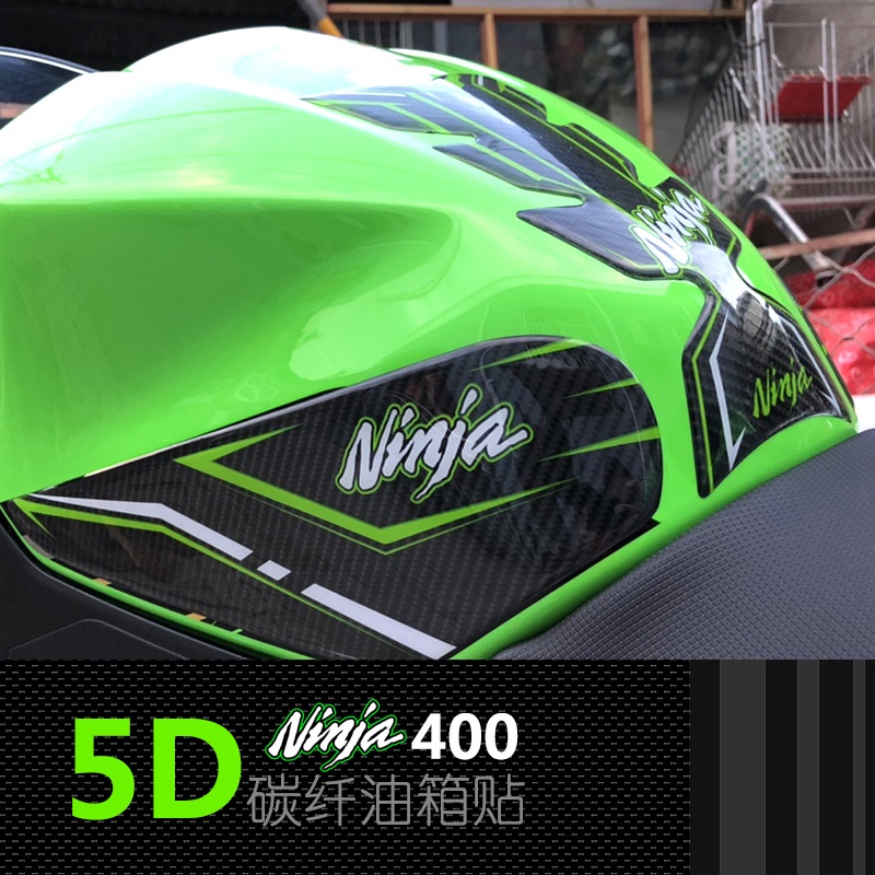 Miếng Dán Bảo Vệ Nắp Bình Xăng Xe Mô Tô kawasaki ninja 400 5d Bằng Sợi carbon Cao Cấp