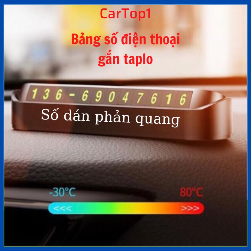 Bảng ghi số điện thoại trên ô tô, bảng số điện thoại ô tô phản quang dễ nhìn hỗ trợ liên hệ khi dừng đỗ xe