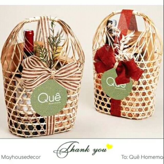 Làn tre đựng quà tặng