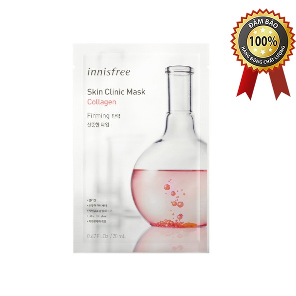 Mặt nạ Collagen innisfree Skin Clinic Mask – Collagen 20ml (10 miếng)