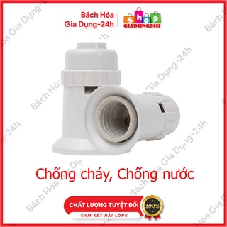 Đui đèn sứ cao cấp Sopoka E27- Đui Đèn Bão ĐB500W chống cháy chống nước-Giadung24h