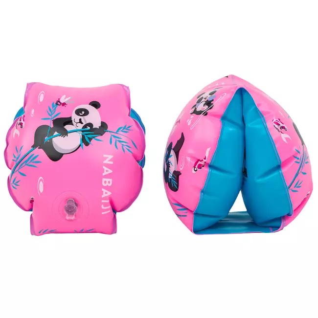 Phao bơi gắn tay tập bơi gấu Panda cho trẻ em từ 11-30 kg - Hồng cây MIRILIK DECA