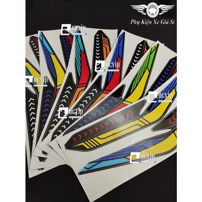 Cặp Tem Dán Chóa Đèn Demi Vario 2018 - 2021 Thay Đổi Màu MS4041