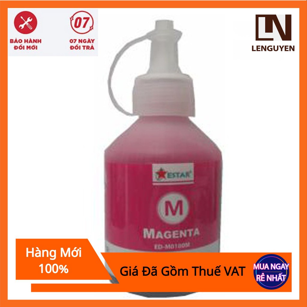 Mực in phun Estar Epson, Brother 100ml chất lượng, Giá siêu rẻ, Đã gồm VAT