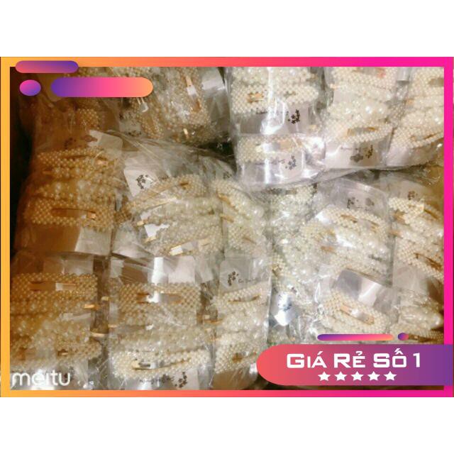 [ SIÊU KHUYẾN MẠI ] Set 4 cặp tóc hạt cườm.kẹp tóc xinh hàn quốc.