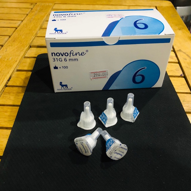 Combo 10 cây Đầu kim tiểu đường Novofine 31G 6mm