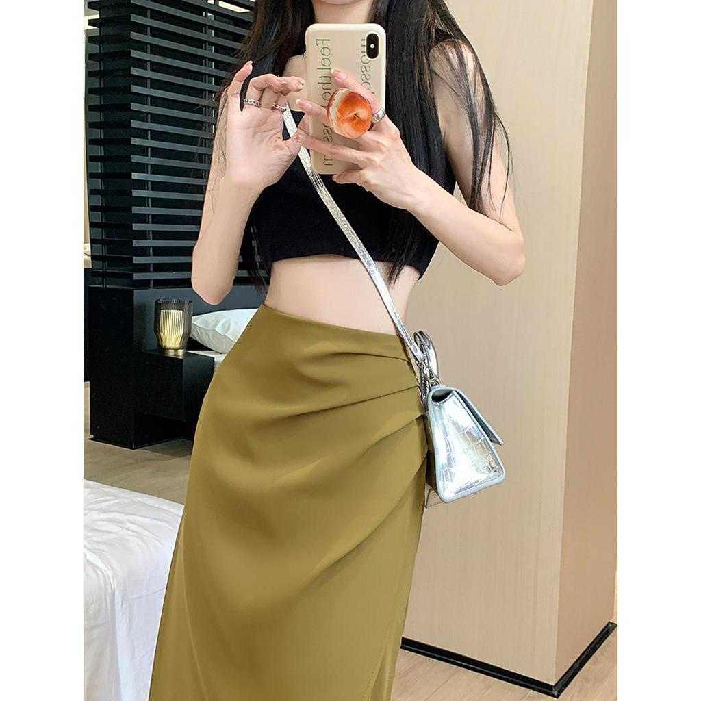 Chân Váy Chữ A Lưng Cao Xẻ Tà Phong Cách Thời Trang Mới Mùa Hè 62637