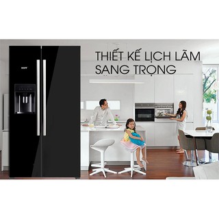TỦ LẠNH SIDE BY SIDE KAFF KF-SBS600GLASS