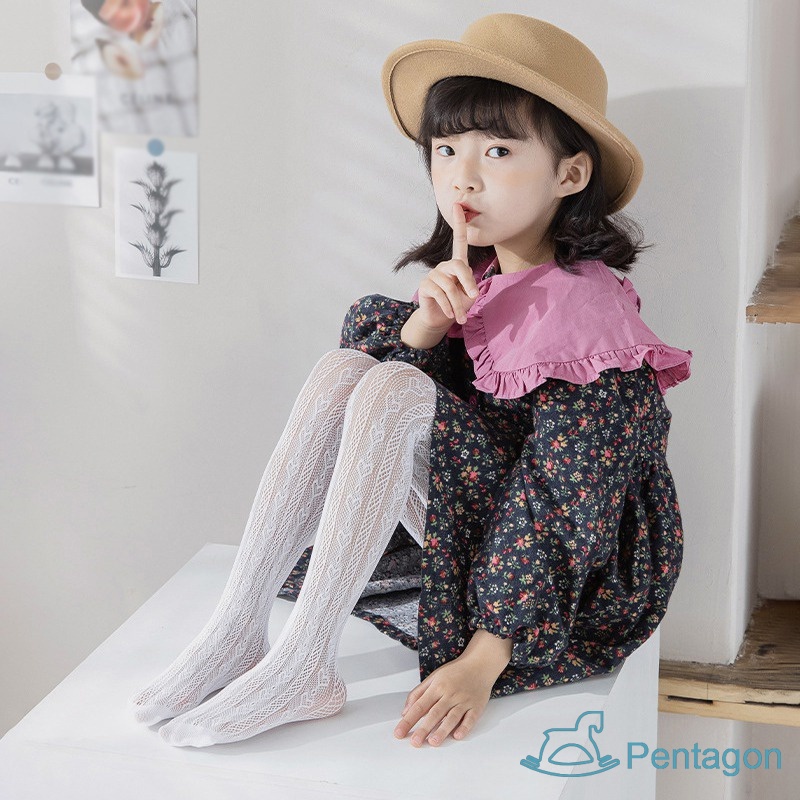 Quần Legging Lưới Màu Trơn Thoải Mái Chống Muỗi Thời Trang Cho Bé Gái