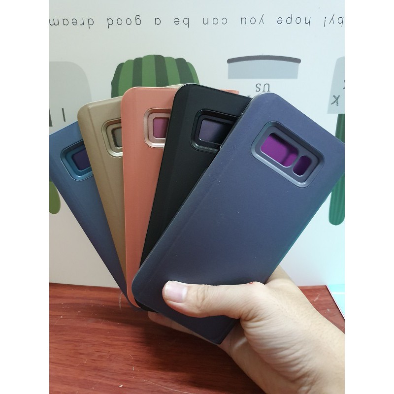 Bao da clear view standing cover samsung S8/ S8 Plus - Pksieure333