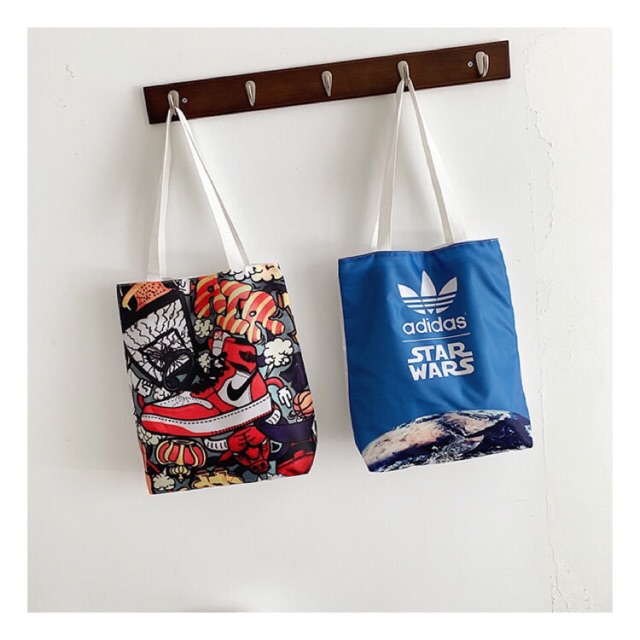 Túi vải Adidas hoạ tiết