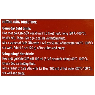 Cà phê sữa King Coffee 3in1 - 10 gói