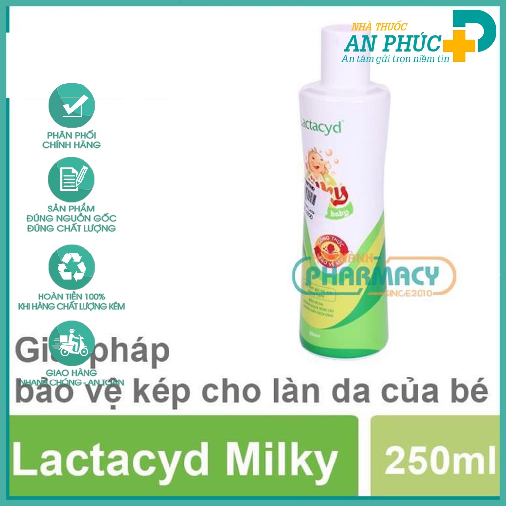 Sữa tắm gội trẻ em Lactacyd Milky (Chai 250ml)