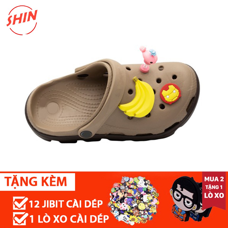 Dép cross nâu lượn sóng busy khủng longFREESHIPdép cross BÍT ĐẦU  MAI88UUBBCCA-DUTE NÂU Đen