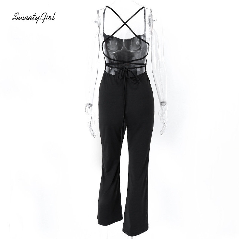 Áo Liền Quần Không Tay Hở Vai Màu Đen Trơn Thời Trang 2022 Quyến Rũ Cho Nữ