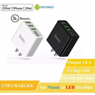 Cóc sạc 2 cổng usb hoco c15