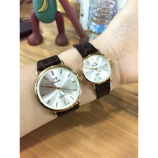 Cặp Đồng hồ đôi dây da Qianba cao cấp thời thượng QB38