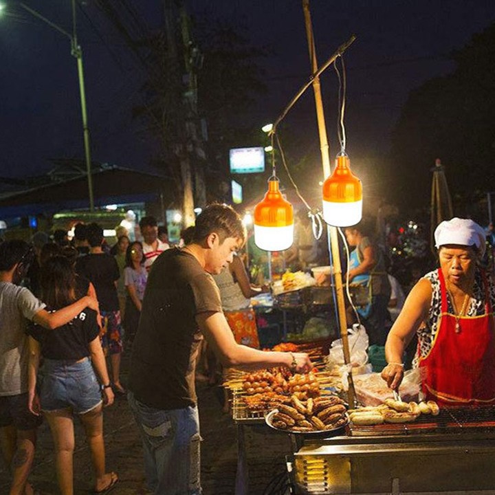 [Ưu đãi] Bóng đèn sạc tích điện có móc treo không cần dây điện