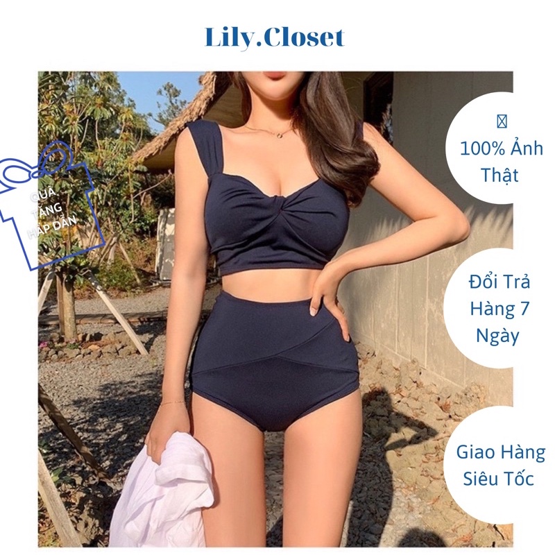 (M1) BIKINI UZZLANG HÀN QUỐC 2 MẢNH XOẮN NGỰC CẠP CAO