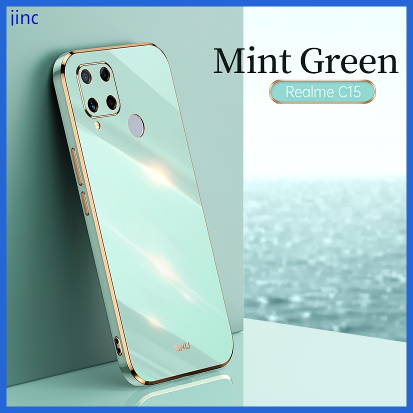 Ốp lưng Realme C15 C12 C25 case Vỏ điện thoại mạ điện sang trọng chất lượng cao
