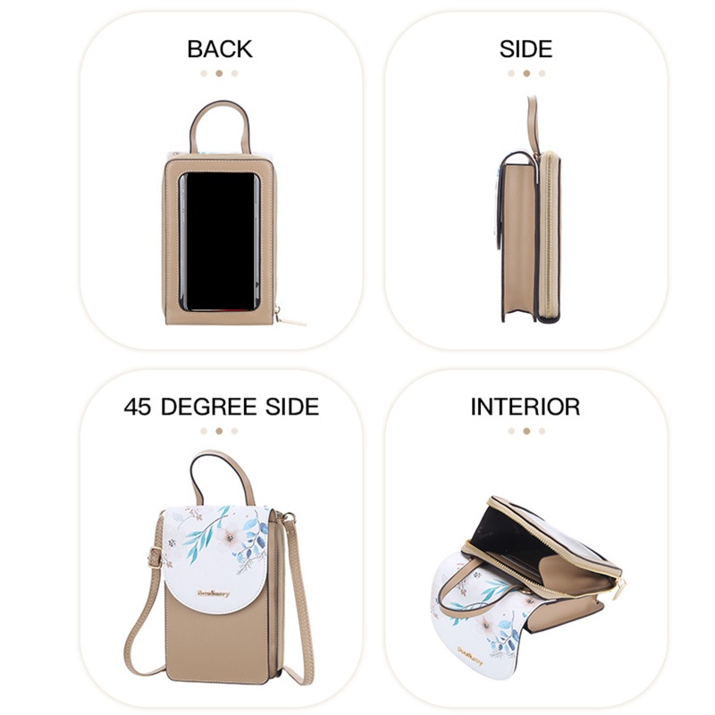 Ví Da Đeo Chéo Đựng Điện Thoại Dành Cho Nữ