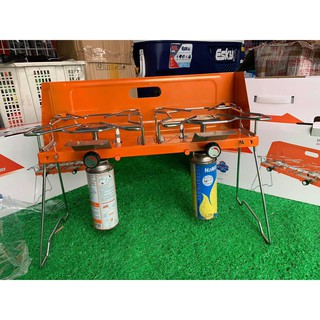 Bếp gas đôi xếp gọn camping