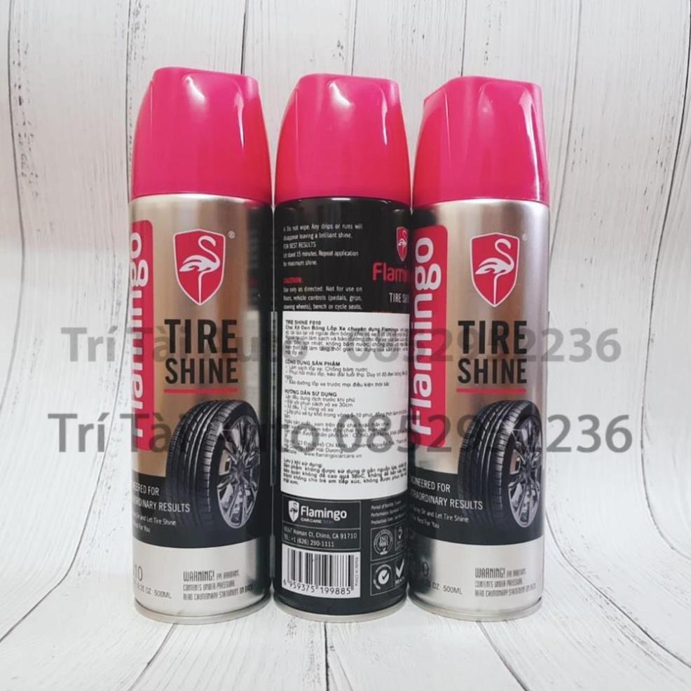 Xịt bóng lốp ô tô flamingo dung tích 500ml